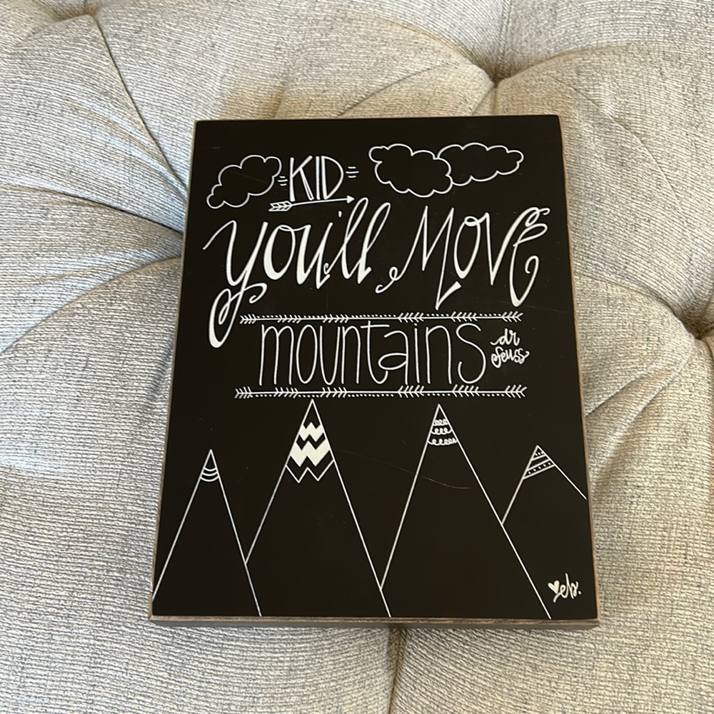 Child Kid Room Decor Dr Suess Quote “Kid You’ll Move Mountains”